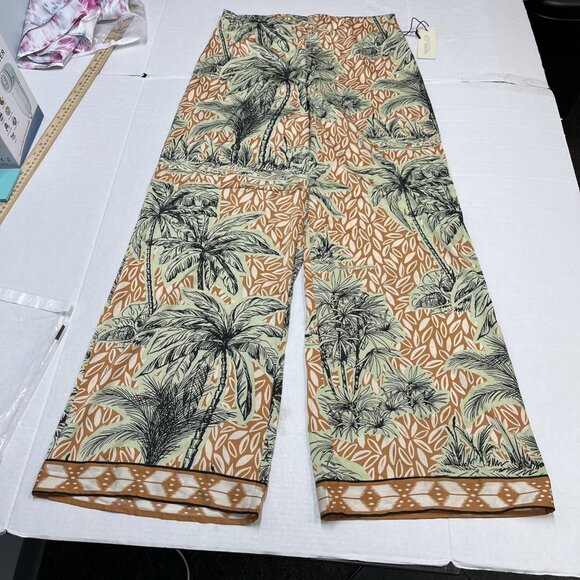 Rachel Zoe Tropical Print Jumpsuit - Green and Brown - Picture 4 of 14